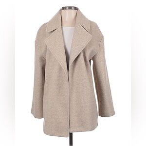 Zara beige soft fitted coat!! Size S